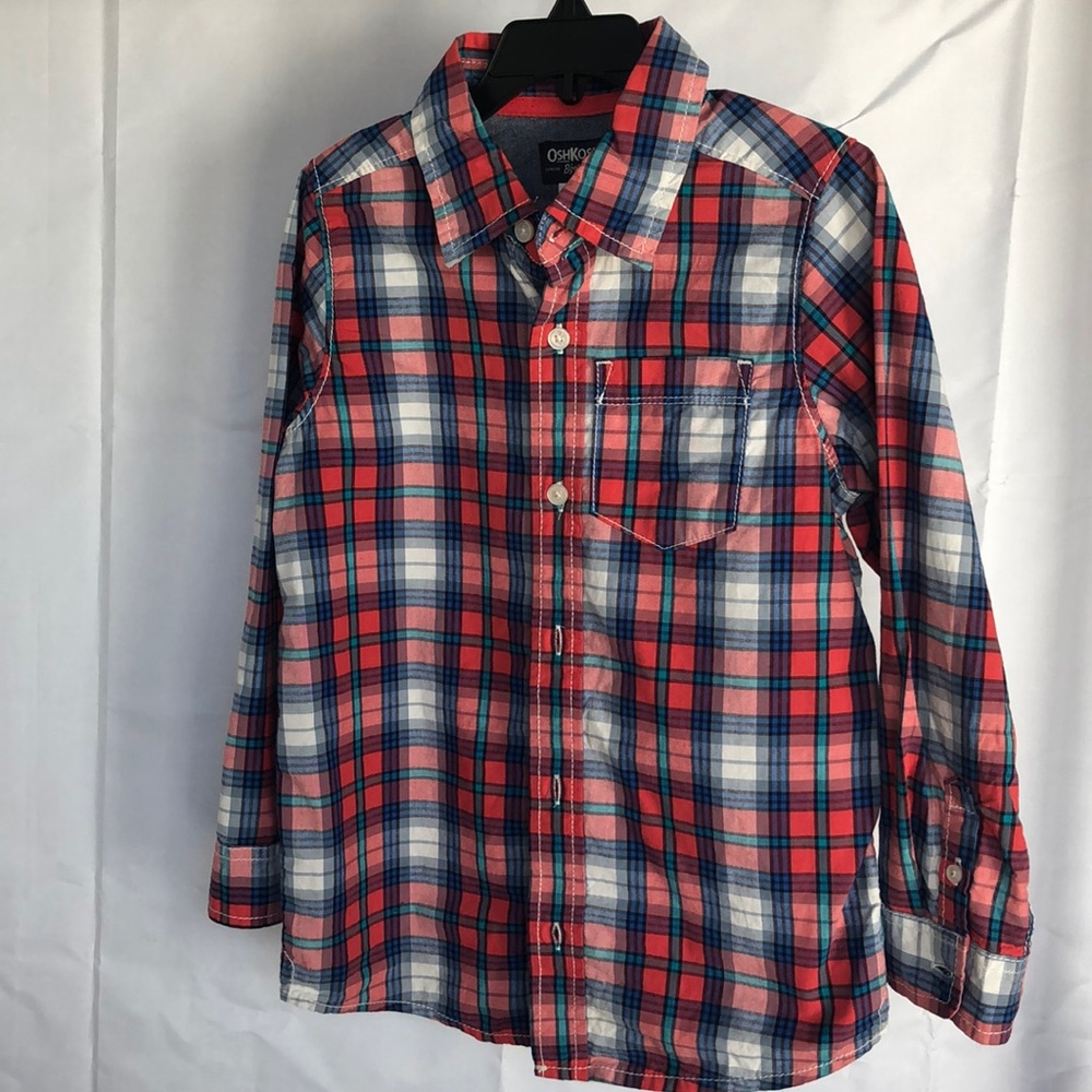 Oshkosh Boys plaid shirt